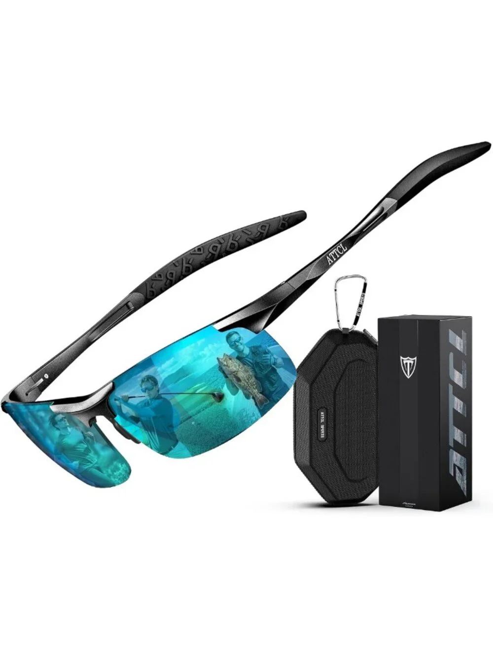 Lightweight Polarized Sunglasses for Men | UV400 Anti-Glare Sports Shades